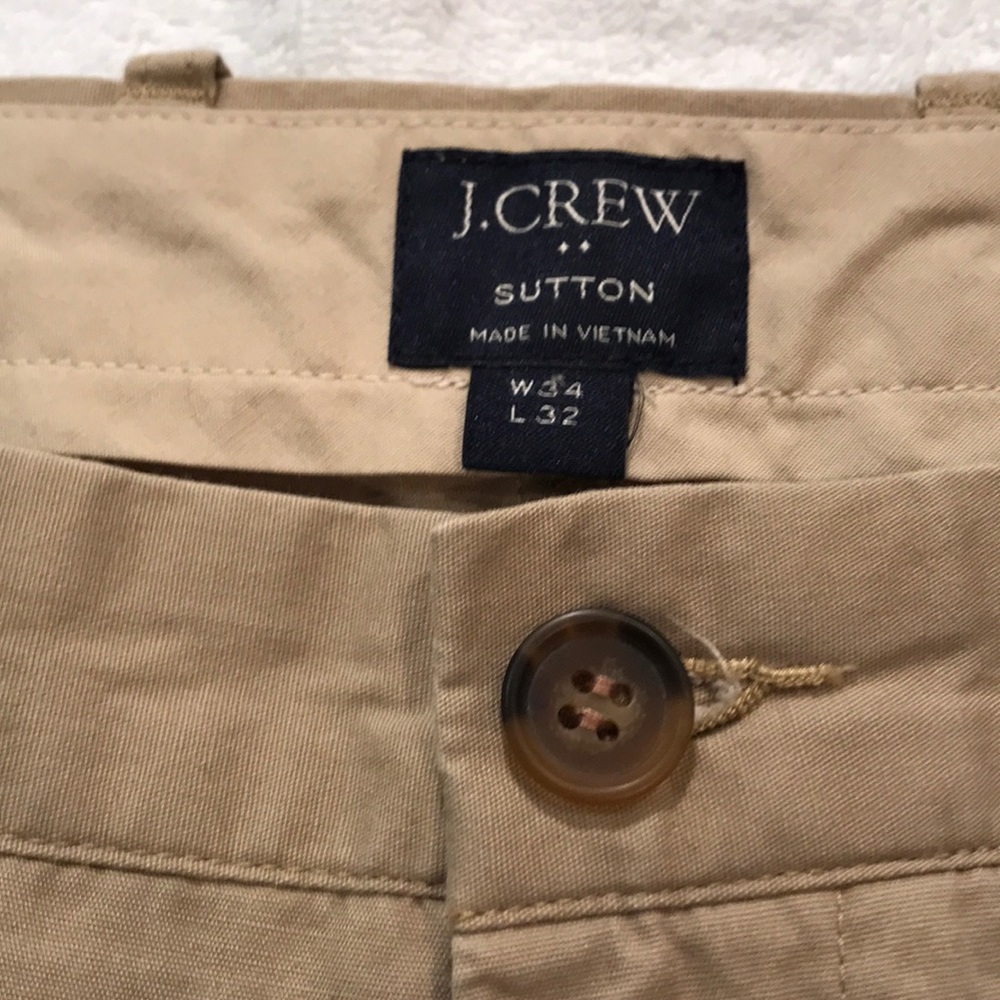 Bundle Of 3 Jcrew Sutton Summer Khakis 33”X32” - image 8
